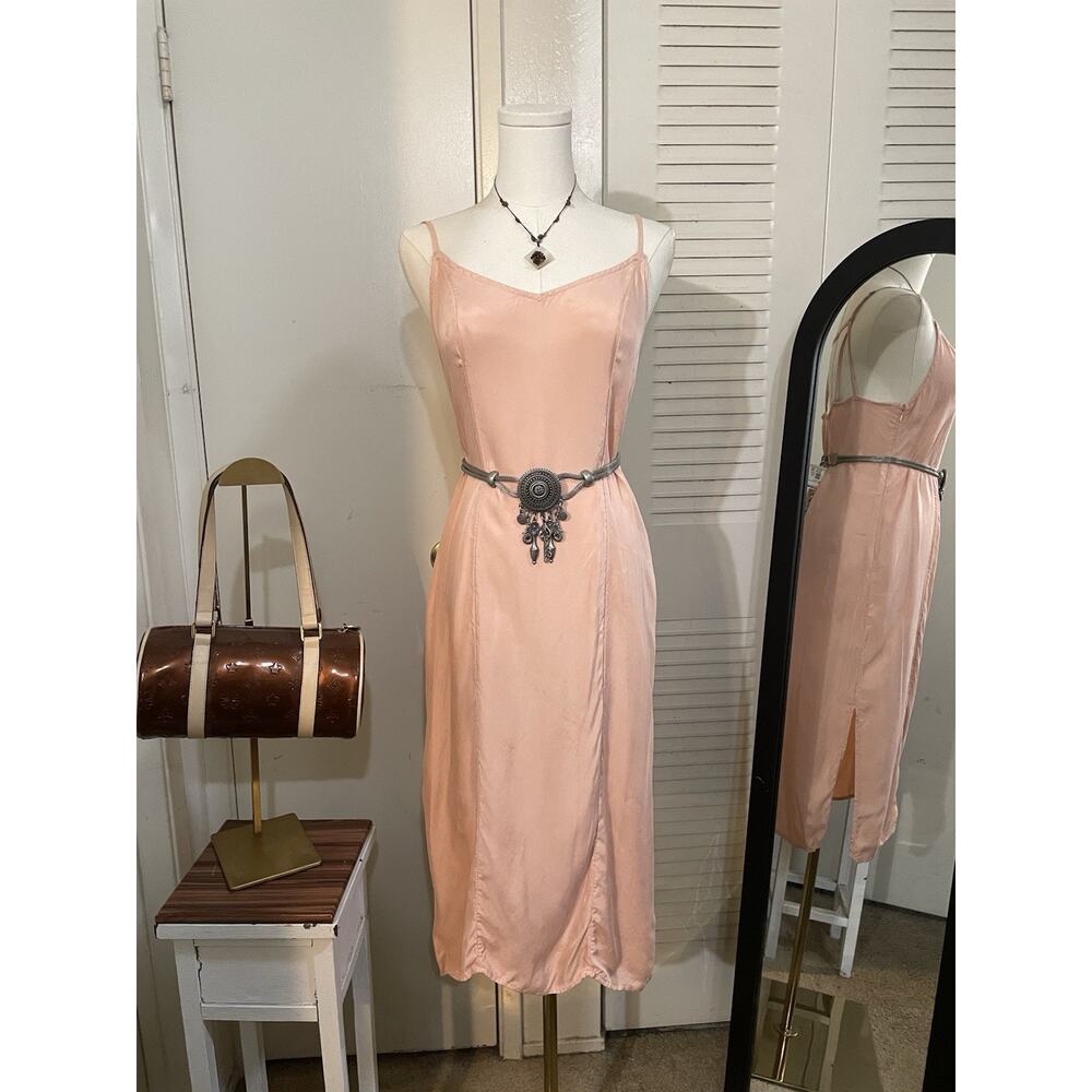 Abercrombie & Fitch Peach Colored Spaghetti Strap Dress Size S